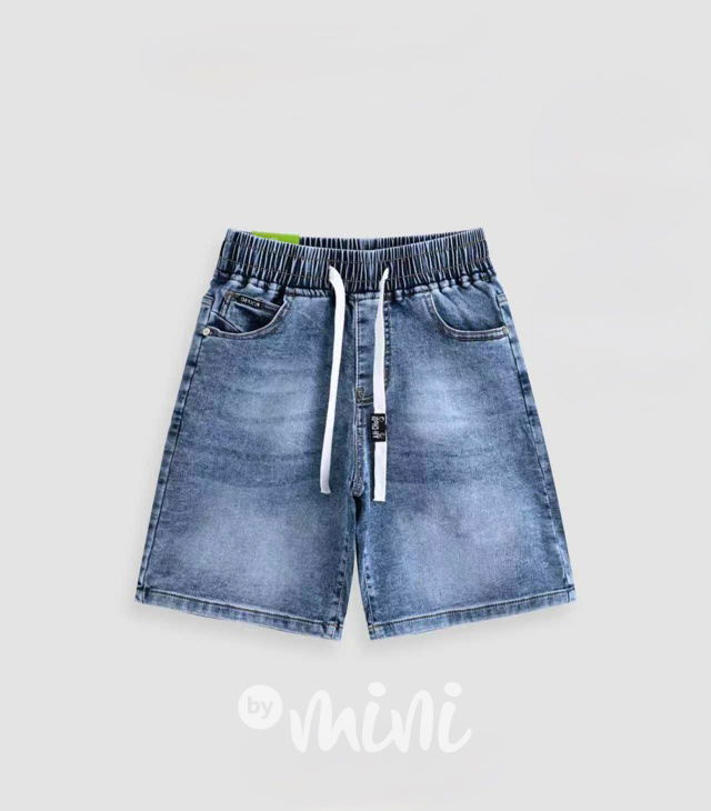 Baggy soft denim kraťasy blue