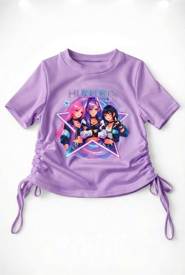 Huntrix lila blůzka na stahování