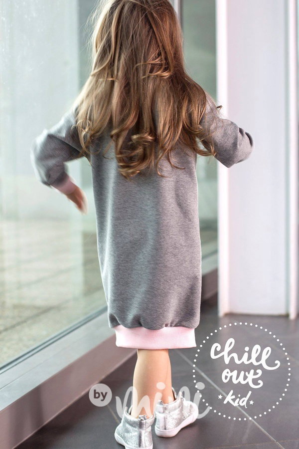 Sweet tunika grey s bambulkami
