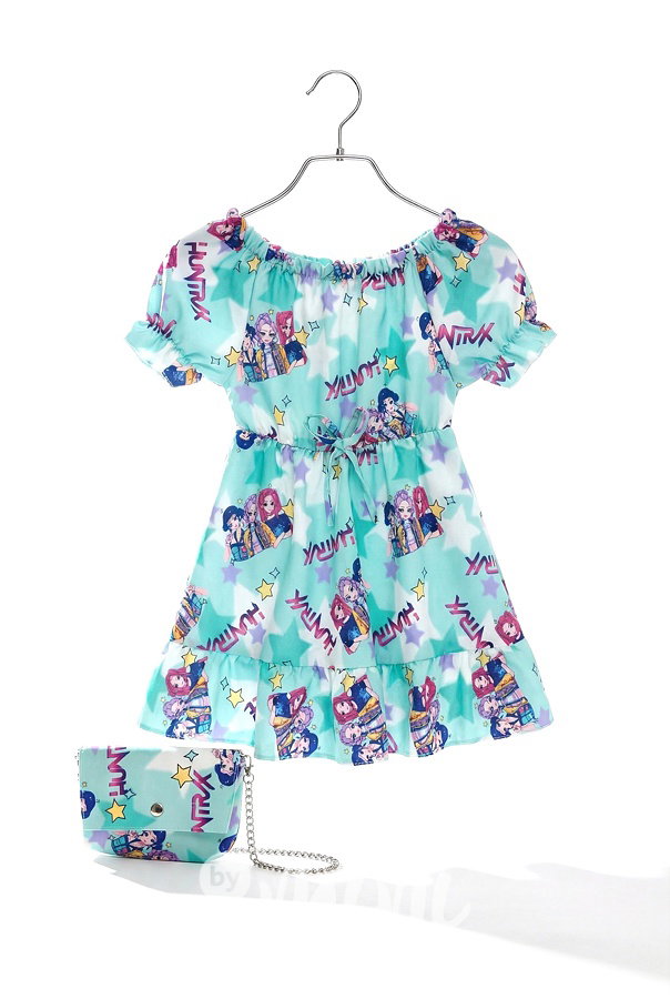 Letní HUNTRIX šaty s kabelkou mint