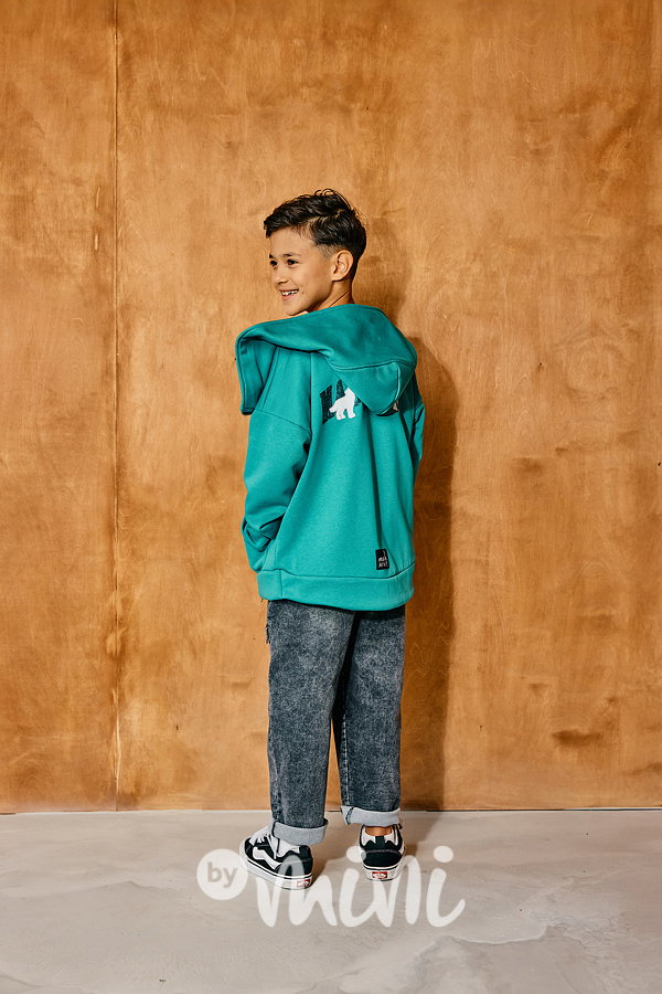 Mash Mnie asymetrická mikina emerald