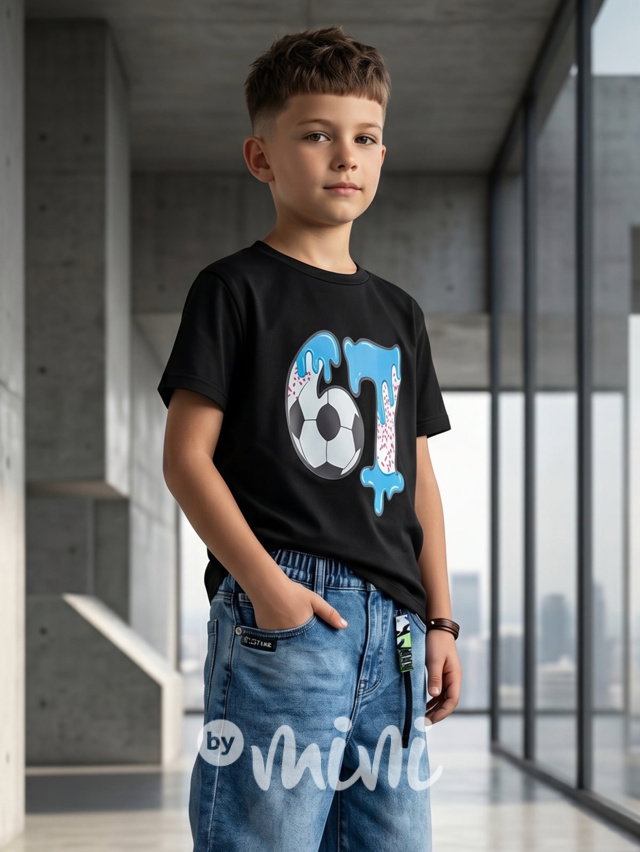 Six Seven triko fotbal černé