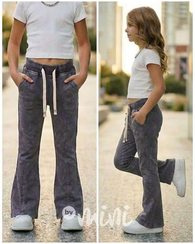 Acid wash antracit zvonáče s kamínky