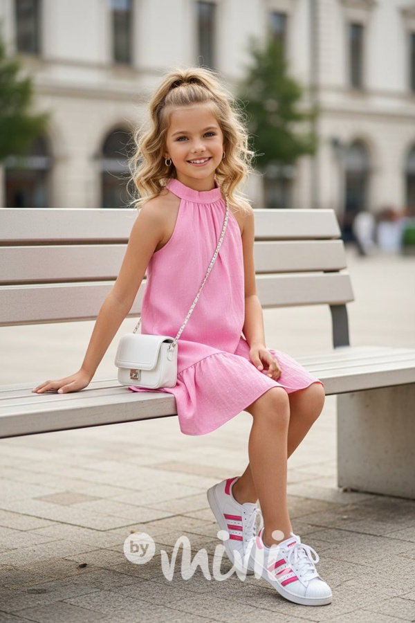 Barbie pink letní šaty GLOW