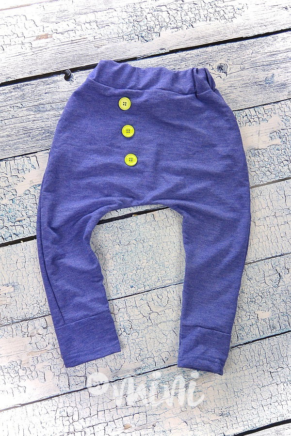 Blue melange baggy tepláčky