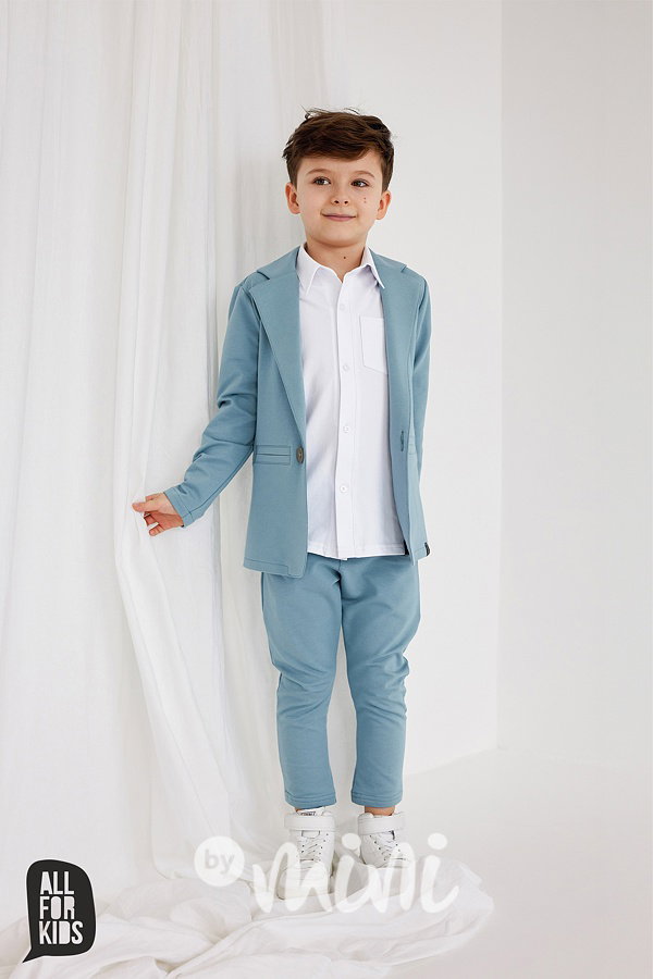 AFK elegant kalhoty blue mint