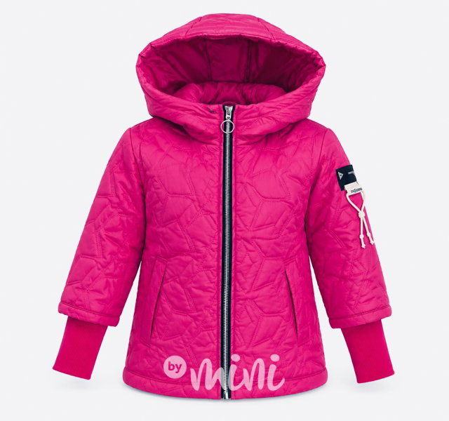 PREMIUM STAR podzimní bunda s dlouhými náplety FUCHSIA