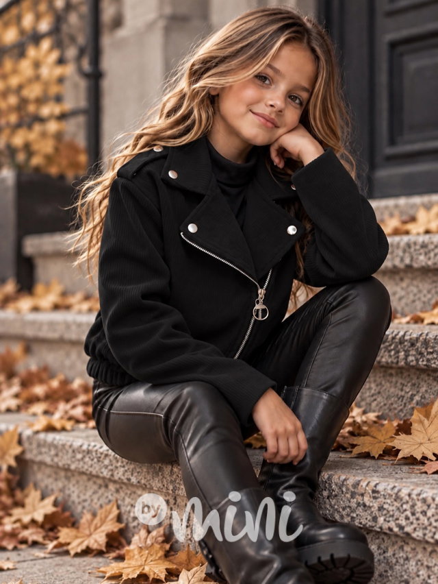 Podzimní fashion bundička černá