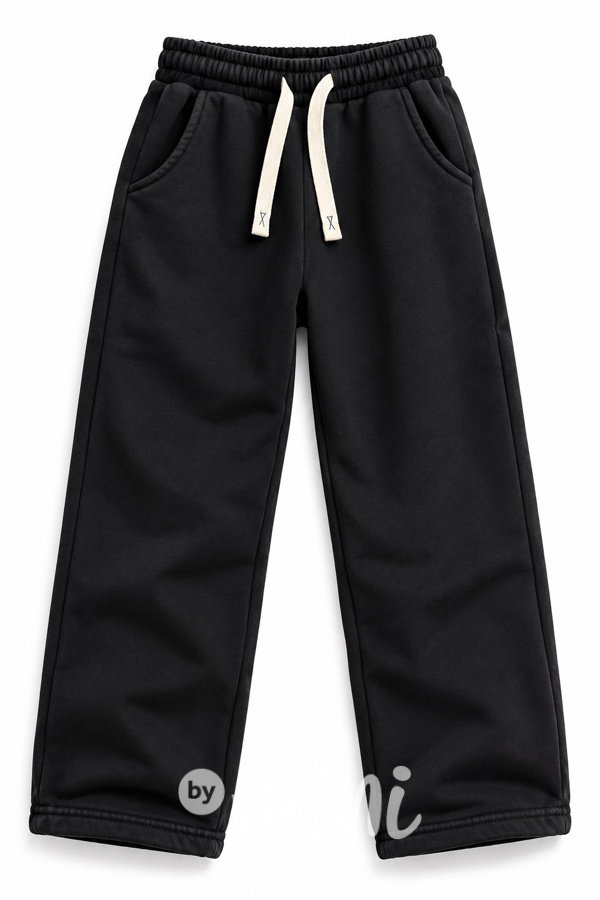 THERMO široké acid wash kalhoty dark