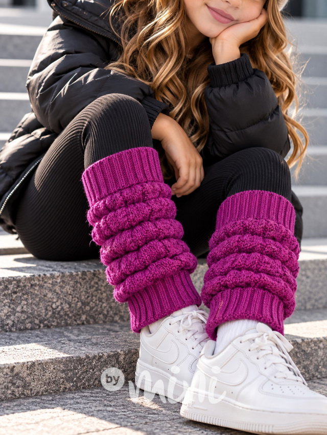 Teplé návleky purple