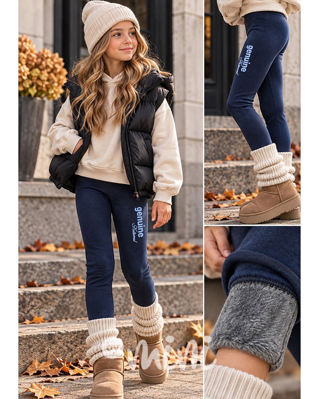 THERMO denim legíny Genuine