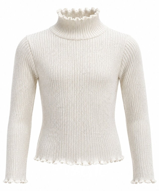 Třpytivý svetřík LUMI cream white