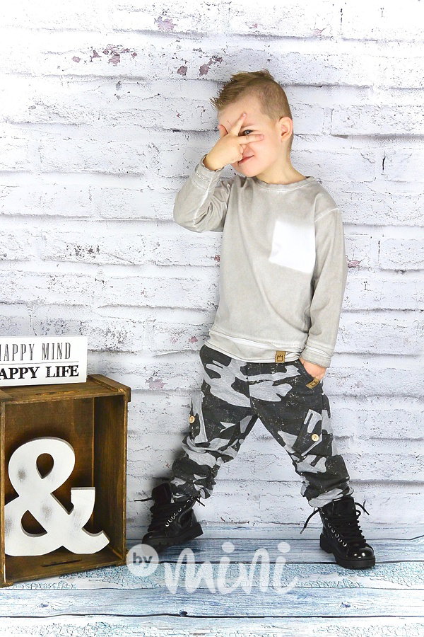 NEW grey army tepláčky s kapsami