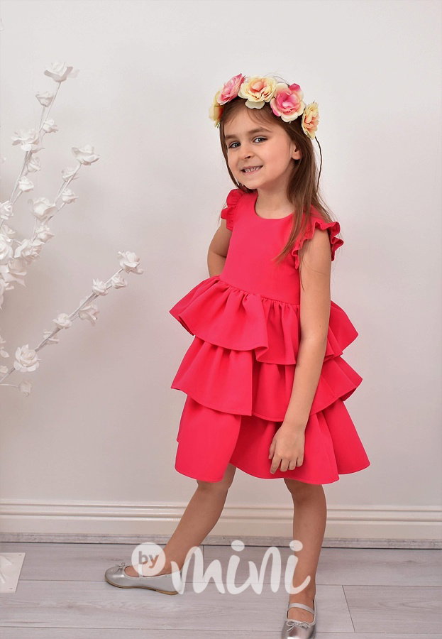 #Luxury dress "Heart pink"