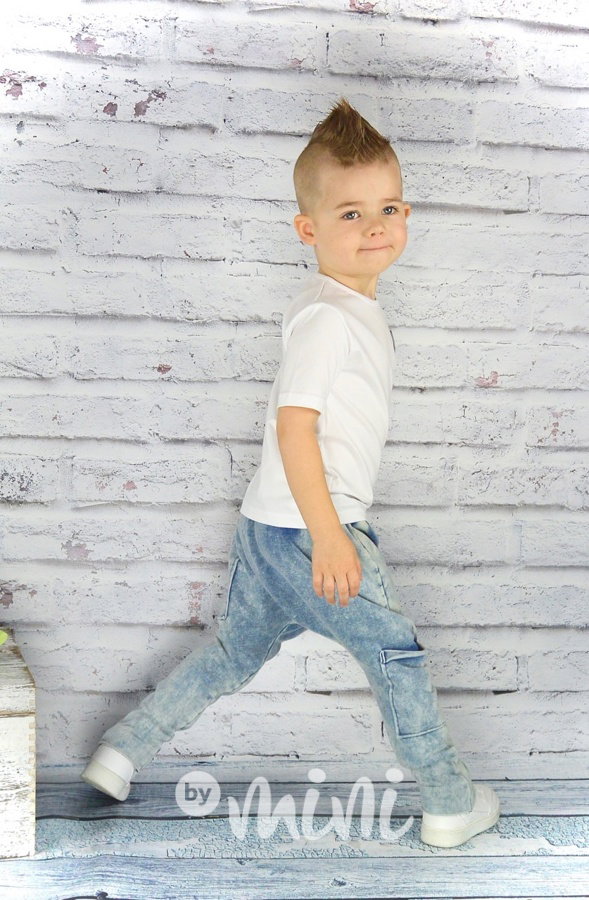 Jeans baggy tepláčky 2 kapsy