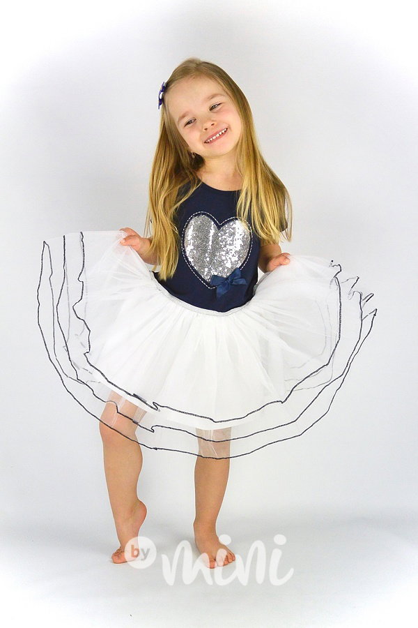 Heart blue dress
