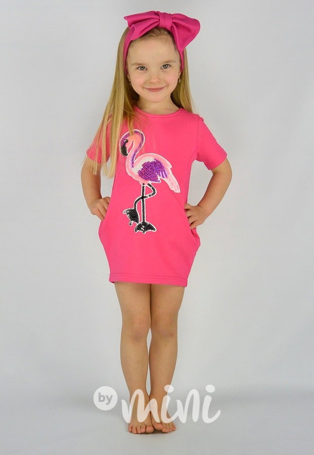 Flamingo dark pink dress