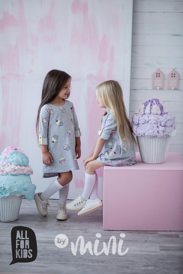 Ice cream long dress
