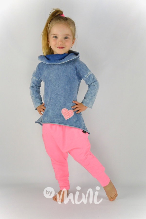 Atypická jeans mikina