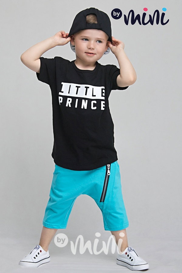 Tyrkysové baggy shorts