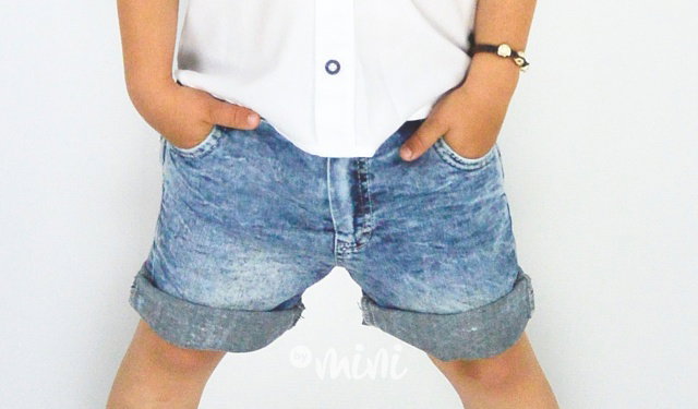 Jeans shorts Angry face
