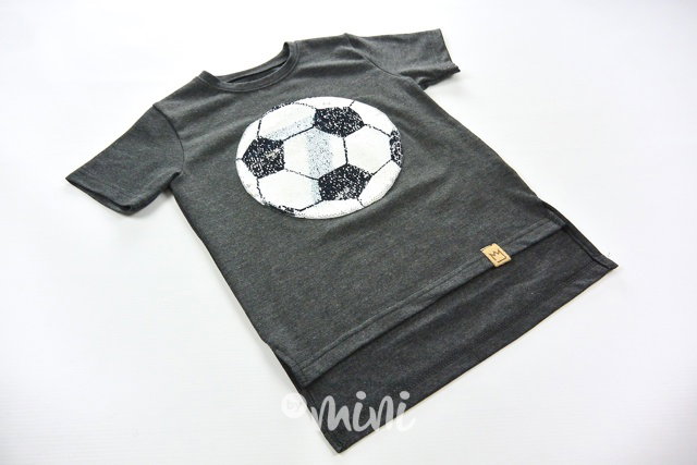 Football grey triko s přetáčecími flitry