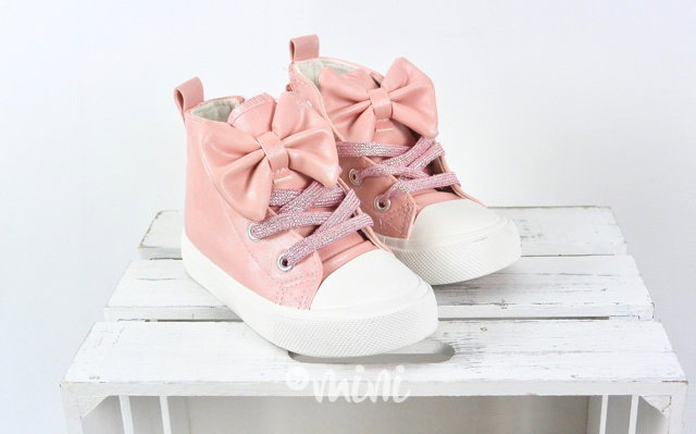 PINK sneakers s mašličkou