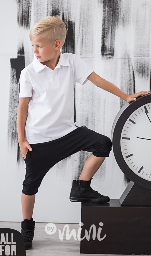 Chlapecké kraťasy YES black baggy shorts