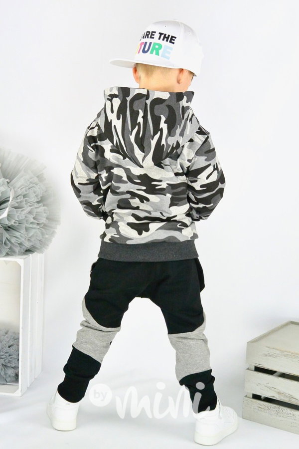Grey army mikina