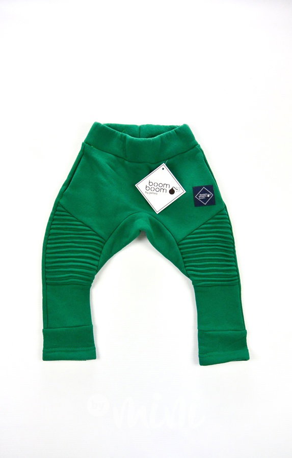 Green vyteplené baggy tepláčky