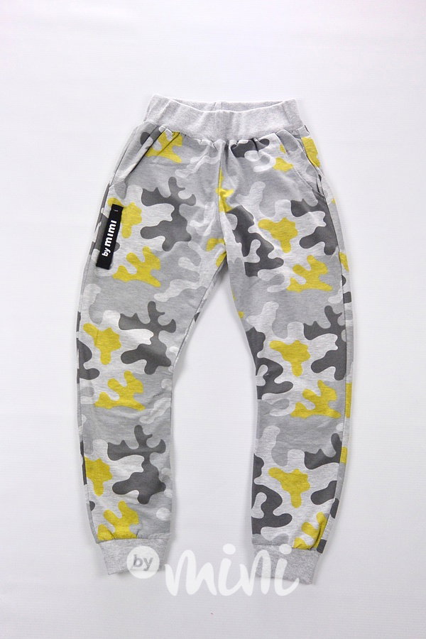 Yellow army baggy tepláčky
