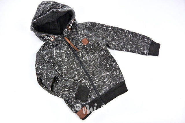 Mramorová mikina fleece