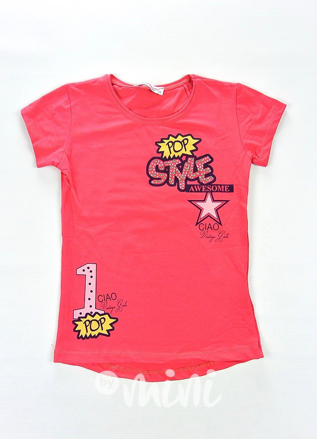 Style T-shirt malinové
