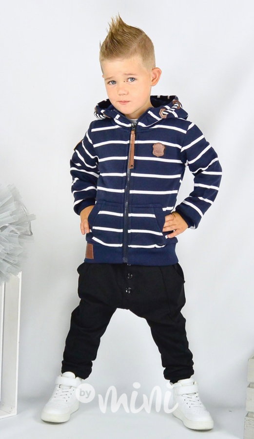 Modrá mikina fleece