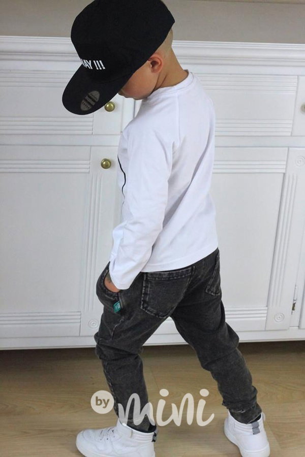 Black jeans baggy tepláčky