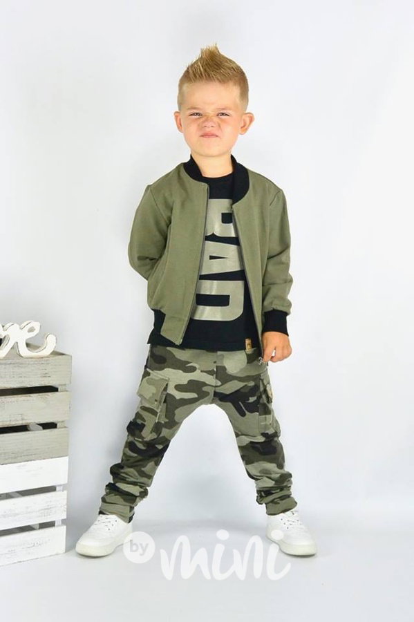 Green bomber mikina