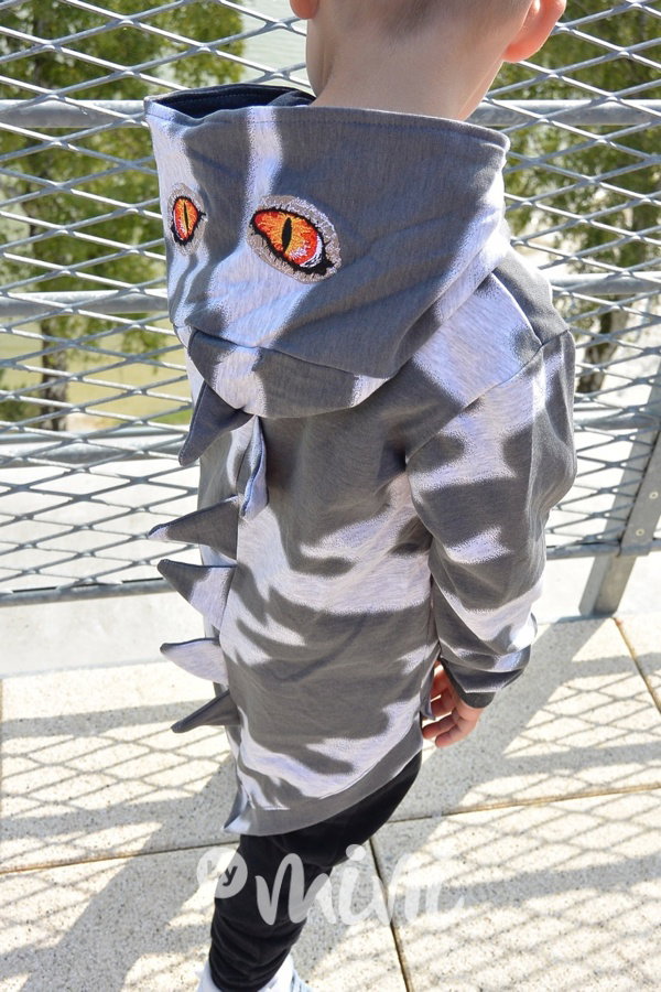 DINO atypická mikča šedá army
