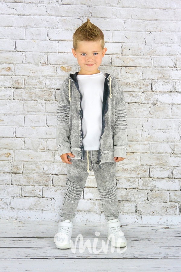 Tmavý denim black/sepraný set