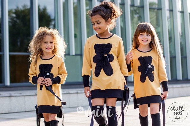 Mustard tunika s medvídkem
