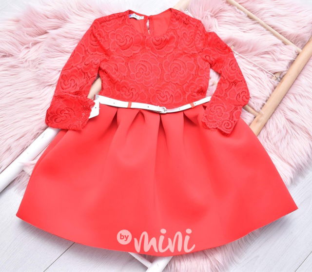 Luxury Red dress - luxusní červené dívčí šaty