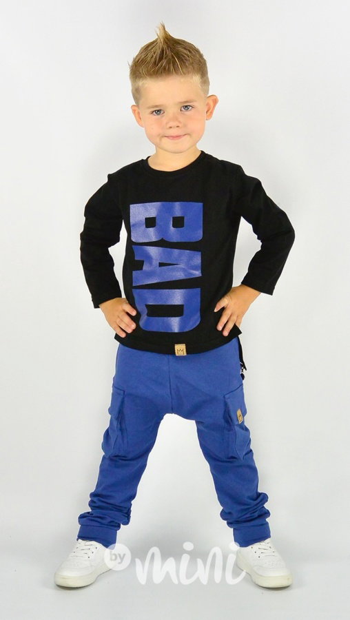 BAD black/blue triko