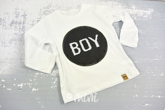 BOY bílé longsleeve triko