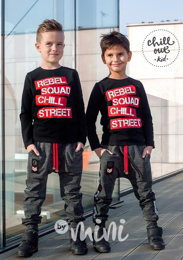 Rebel mramor baggy + lonsgleeve triko