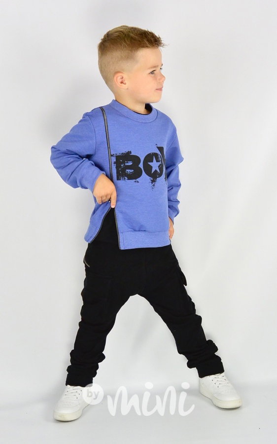 Black baggy kapsáče zip