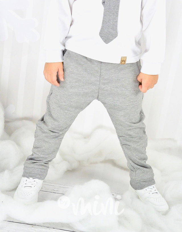 Elegant pants světle šedé
