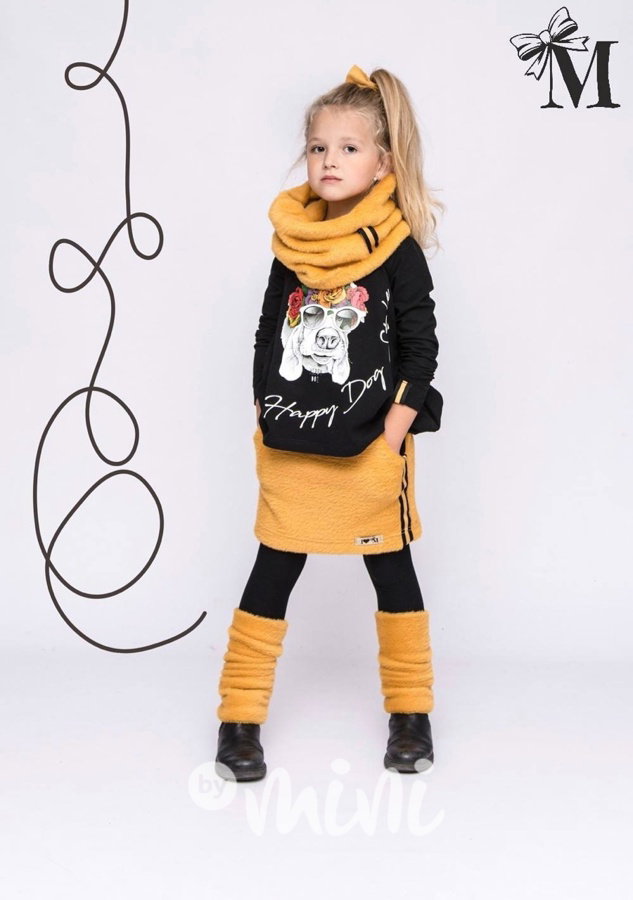 5ks Mustard dívčí set