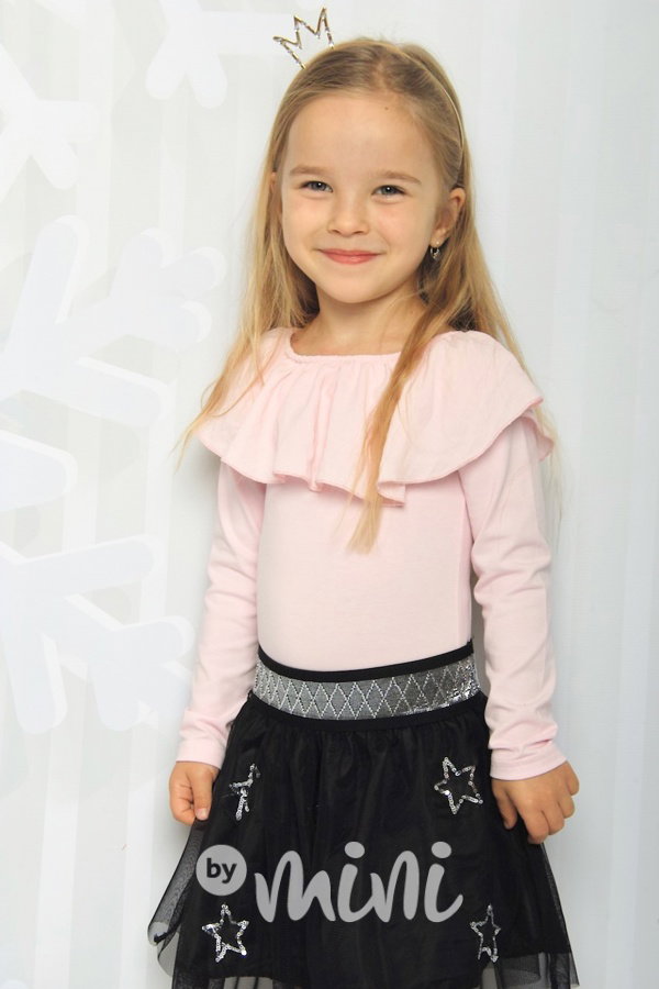 Volánkové body baby pink