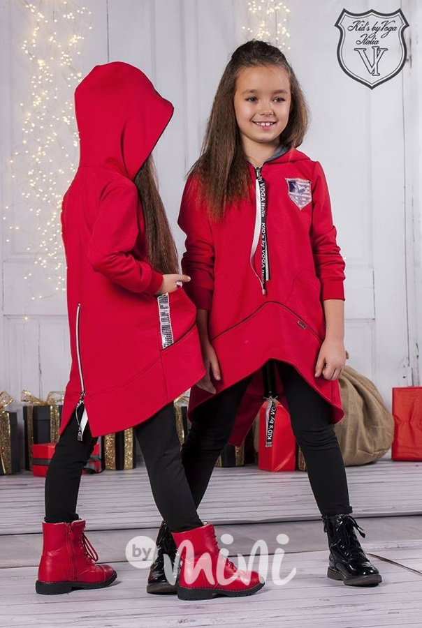 Hoodie dress + termo legíny