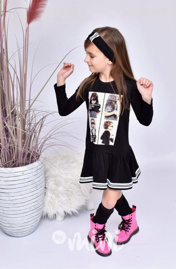 4ks Black dress komplet