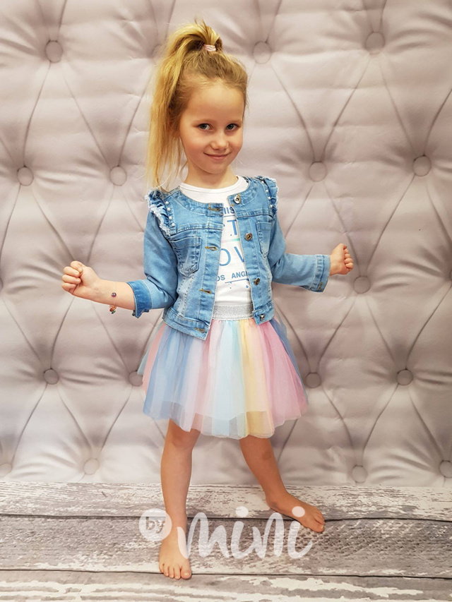 Jeans 3ks komplet rainbow
